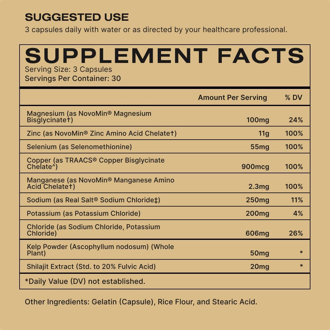 Human Nature Fine Tune: Suplemento Multiusos Diario con Shilajit del Himalaya, Minerales Antiguos, Sal Real y Algas Marinas