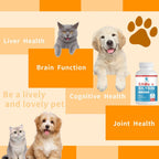 Same y Silybin para Perros - S-Adenosil-L-Metionina y Silibina, Suplemento Hepático para Perros Grandes, Apoyo para Hígado y Cerebro (Same+Silybin), Todos los Perros (Hasta 54 kg)