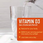 Vitamina D3 5000 IU (125 mcg) - 60 Cápsulas Blandas - Nature's Peak