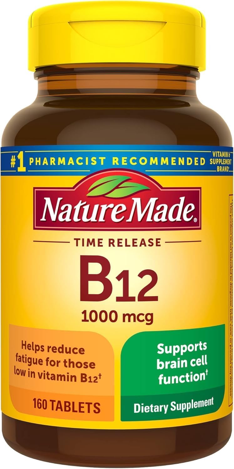 Nature Made Vitamina B12 1000 mcg Comprimidos de Liberación Prolongada (Paquete de 3)