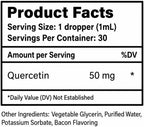 Quercetina para Perros - Suplemento Líquido para Alergias - Apoyo Inmunológico - Sabor Bacon - 30ml