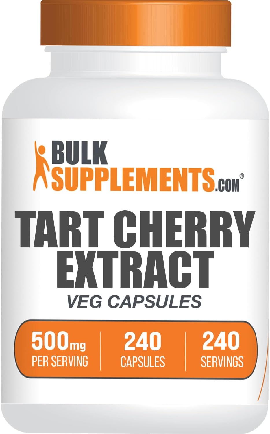 Extracto de Cereza Ácida 500 mg - 240 Cápsulas Vegetales - BulkSupplements