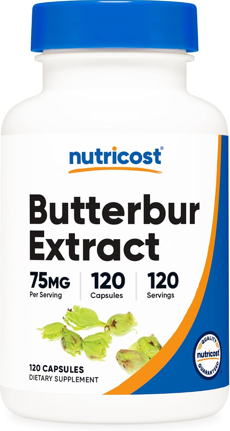 Nutricost Extracto de Petasita (Butterbur) 75mg, 120 Cápsulas Veganas