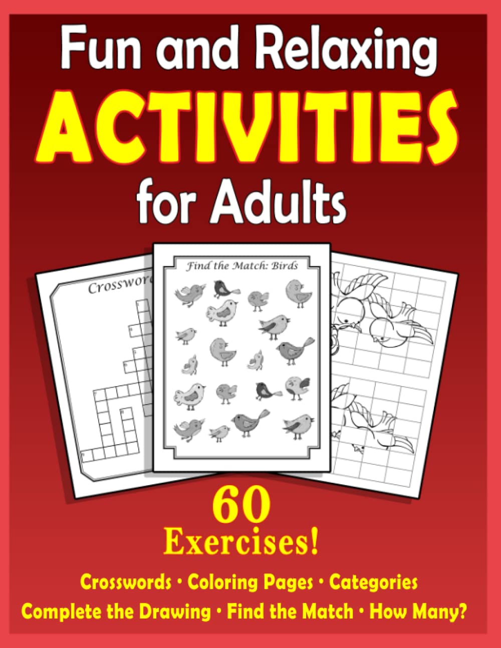 Fun and Relaxing Activities for Adults: Puzzles for People with Dementia [Large-Print] (Easy Activities)