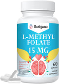 L-Metilfolato 15mg (5-MTHF) - Ácido Fólico Activo con B6 y B12 - Vegano, Sin Gluten, Sin Lácteos (60 Cápsulas)