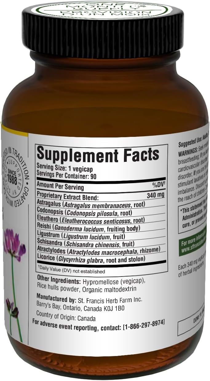 Deep Immune® de St. Francis Herb Farm – Suplemento Inmunológico, 90 Cápsulas