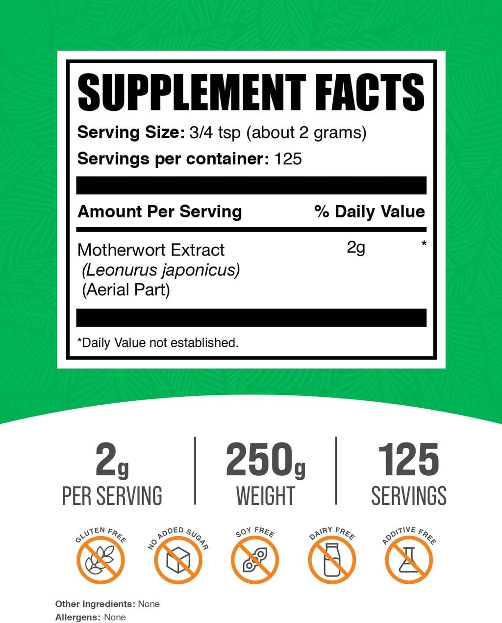 Motherwort Extract Powder - 250g (8.8 oz)