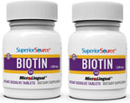 Superior Source Biotin 1000 mcg - Quick Dissolve Sublingual Tablets - 100 Count | Non-GMO