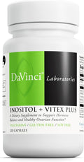 DAVINCI Labs - Inositol + Vitex Plus - Complemento para el Equilibrio Hormonal Femenino - 120 Cápsulas