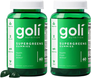 Goli SuperGreens Gomitas de Vitaminas - 120 Unidades - Vitaminas y Minerales Esenciales - Basado en Plantas, Vegano, Sin – Image 1