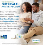 Power By Naturals Sea Moss Plus – Cápsulas Orgánicas de Musgo Irlandés con Bladderwrack y Raíz de Bardana – 60 Cápsulas (1 Mes)