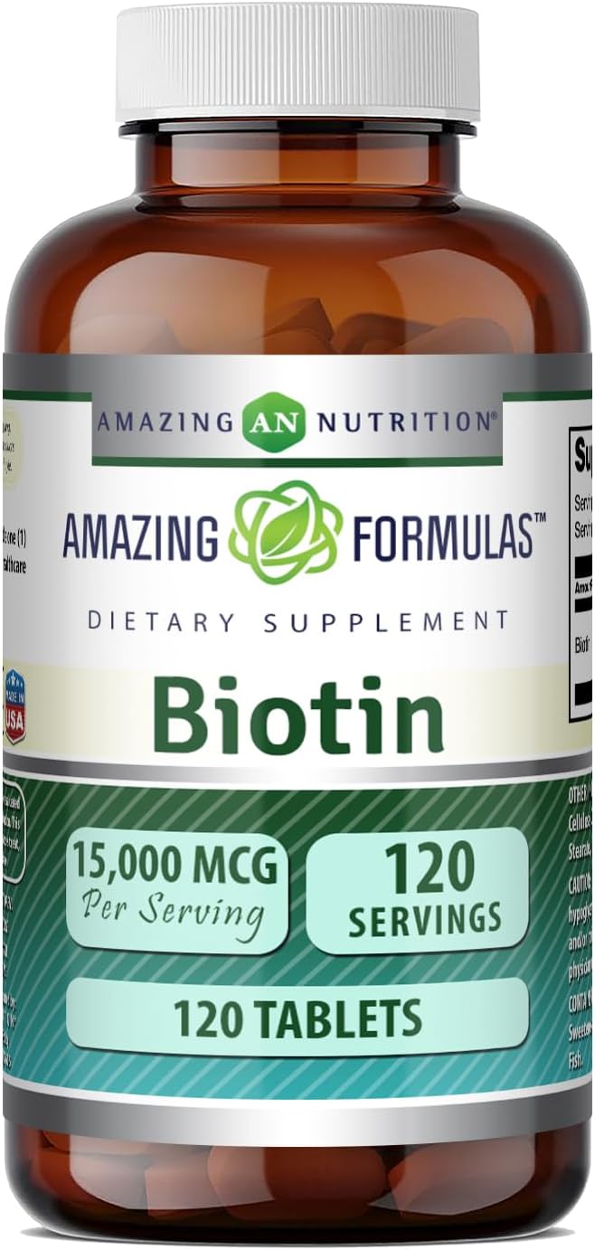 Amazing Formulas Biotina 15000 mcg - 120 Comprimidos