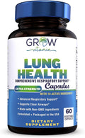 Grow Vitamin Lung Health - Suplemento Respiratorio con Vitamina C, 60 Cápsulas