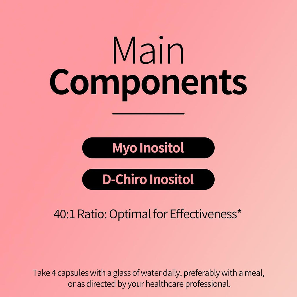 RUNICA Myo-Inositol y D-Chiro Inositol (Proporción 40:1) - 240 Cápsulas, Pack para 60 Días