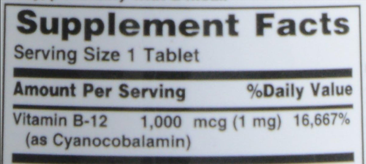 Nature's Bounty Vitamina B-12 1000 mcg Comprimidos, 100 Unidades – Image 5