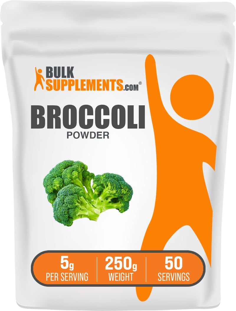 BulkSupplements.com Brócoli en Polvo - Suplemento de Sulforáfano - Vegano y Sin Gluten, 1 kg