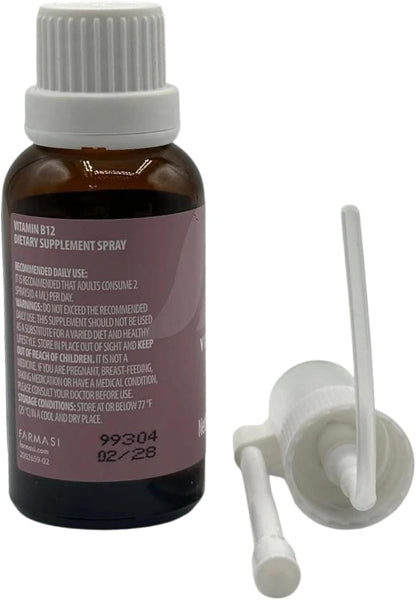 FARMASi Nutriplus Vitamina B12 Spray Sabor – Veganos y vegetarianos: La B12 se encuentra principalmente en – Image 6