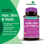 Futurebiotics Hair, Skin, & Nails Beauty Multivitamin, 75 Comprimidos