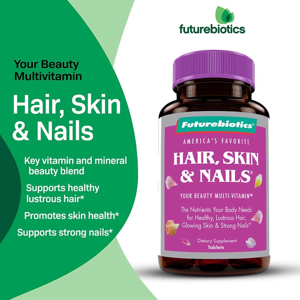 Futurebiotics Hair, Skin, & Nails Beauty Multivitamin, 75 Comprimidos