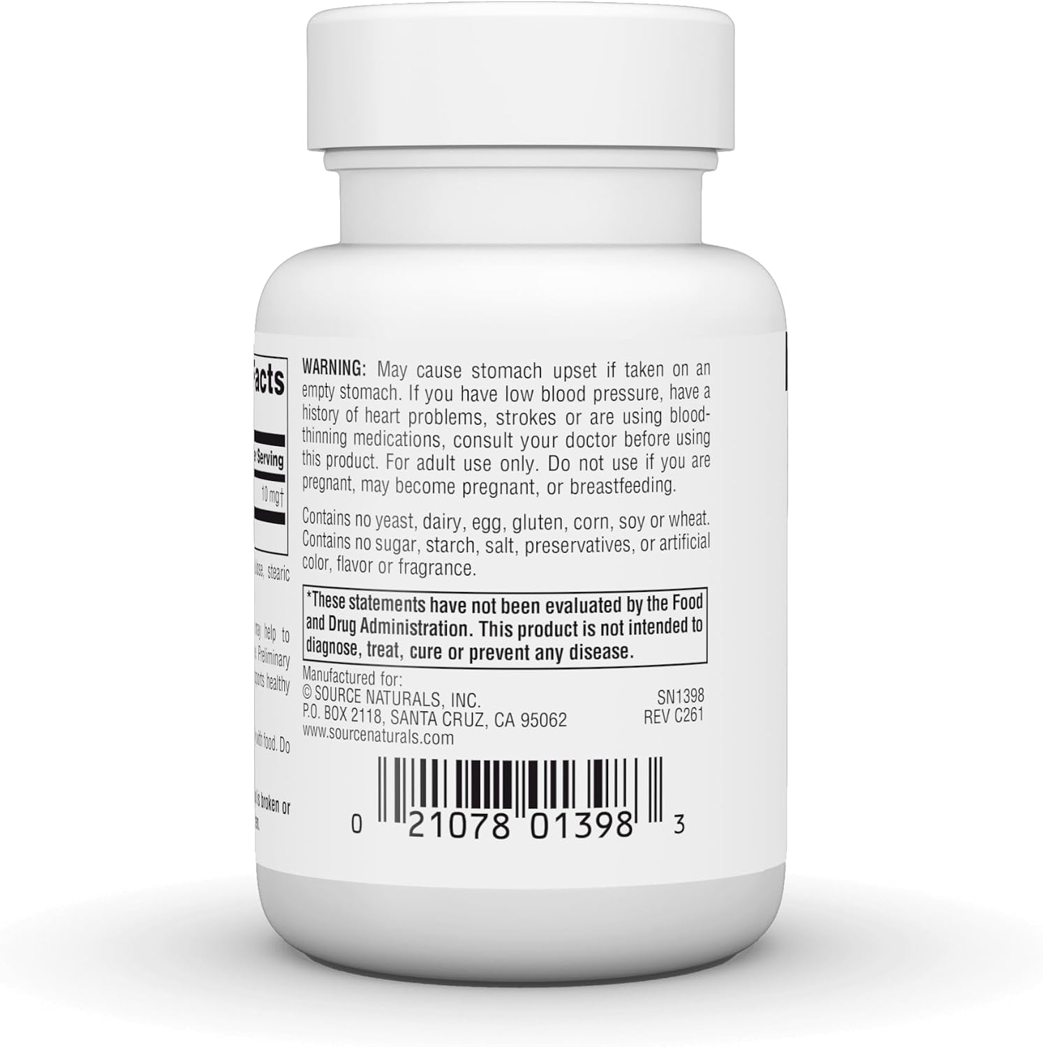 Source Naturals Vinpocetina 10 mg, 60 Comprimidos