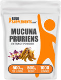 BulkSupplements.com Mucuna Pruriens Extract Powder - Herbal Supplement - Vegan & Gluten-Free, 500mg per serving, 500g