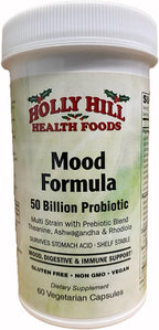 Holly Hill Health Foods Mood Support 50 Billion Probiotic, 60 Cápsulas Vegetales