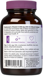 Bluebonnet Nutrition Vitamina E 400 UI (268 mg) con Tocoferoles Mixtos, 50 Cápsulas Blandas