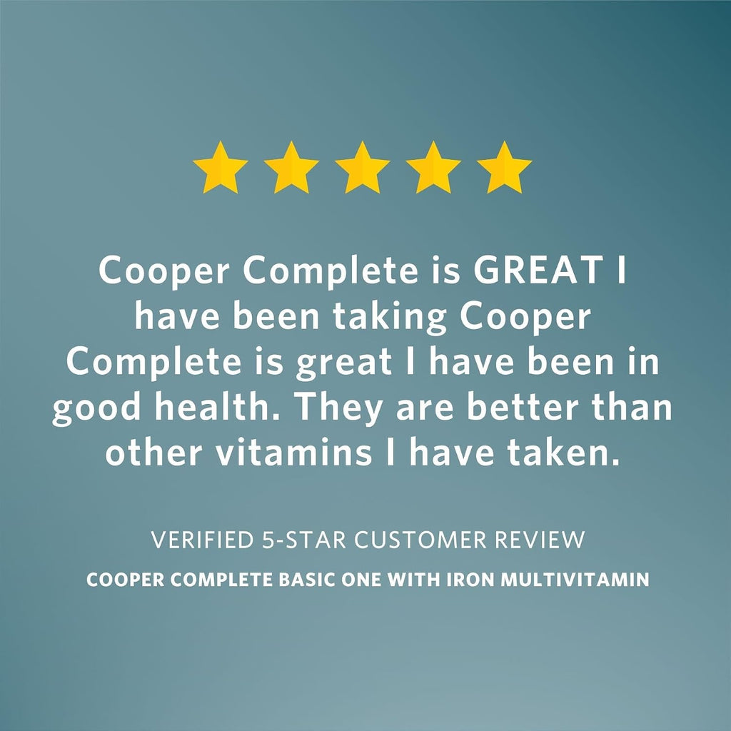 Cooper Complete Basic One Multivitamin con Hierro - 60 Comprimidos (Pack de 3)