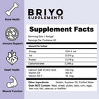 Briyosis Orthomax - Vitamina D3 y K2-M7 con Calcio