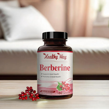 High Strength Berberina 500mg con Quercetina - Complemento Vegano (180 Cápsulas) – Image 9