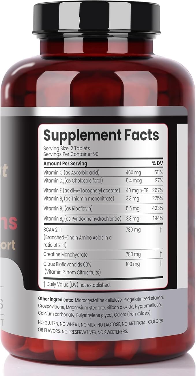 Multivitamínico con Creatina y BCAA para Cardio – Protección Cardíaca y Recuperación Muscular