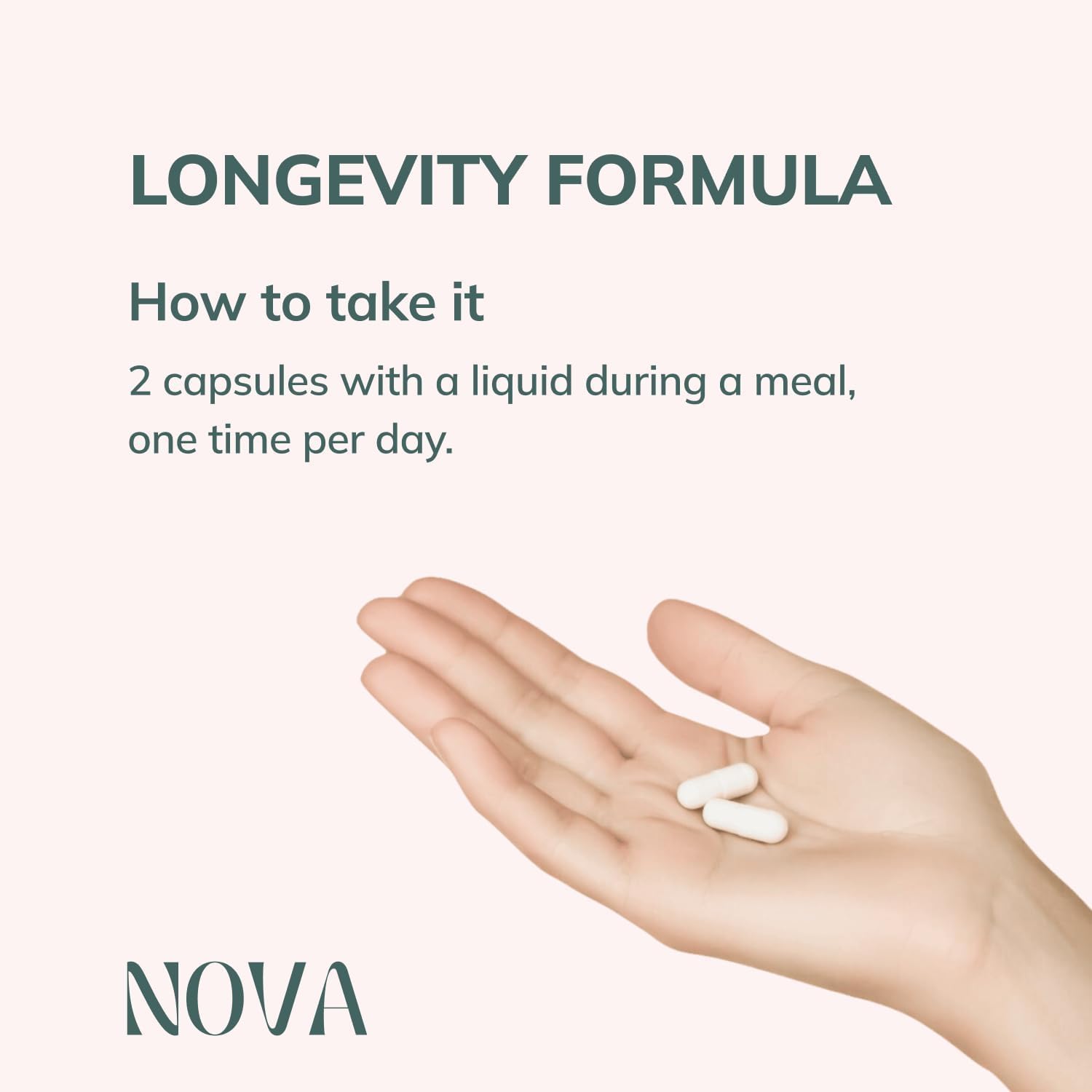 Nova Ultimate Cell Renewal - Suplemento de Espermidina con Germen de Trigo Orgánico, Zinc y Tiamina, 60 Cápsulas