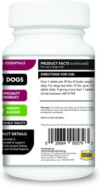 VetriScience Kidney Health - Comprimidos masticables para perros, 60 unidades