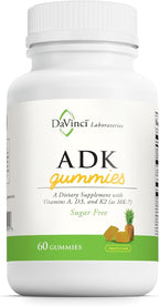 DAVINCI Labs ADK - Vitamins A, D3 & K2 (MK-7) - 60 Capsules