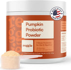 Reggie Pumpkin Probiotic Powder for Dogs | Probiótico en Polvo con Calabaza para Perros | 7 Cepas para la Salud Digestiva | 40 Dosis