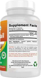 Best Naturals Cola de Caballo 440 mg 180 Cápsulas (Paquete de 2)