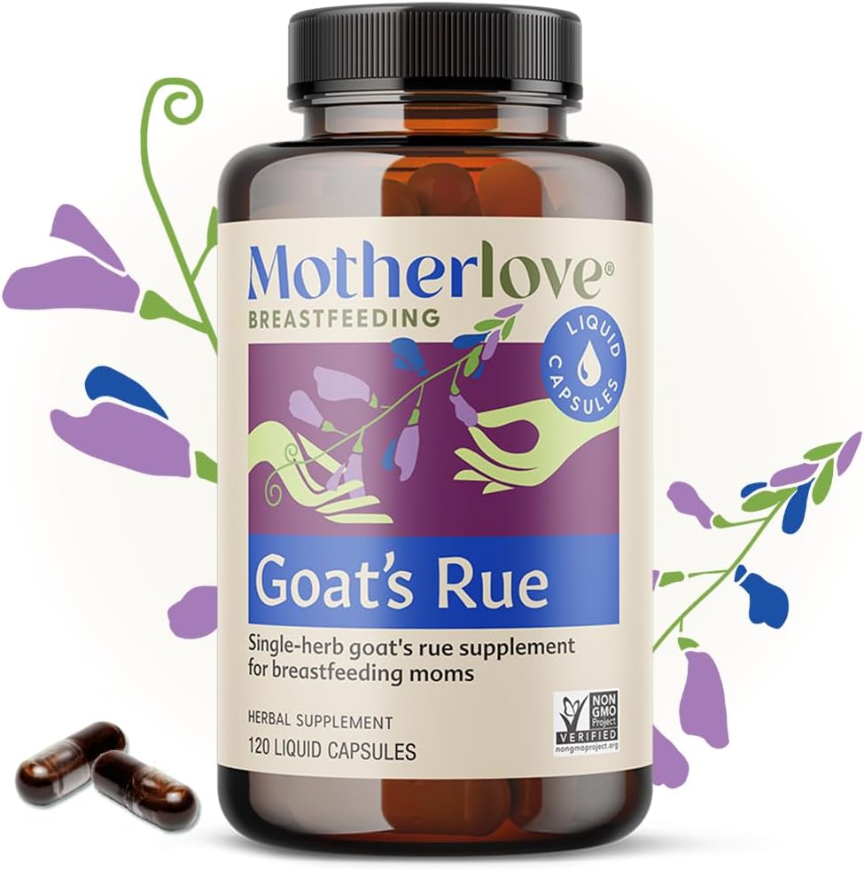 Motherlove Goat’s Rue – 120 Cápsulas Líquidas para la Lactancia