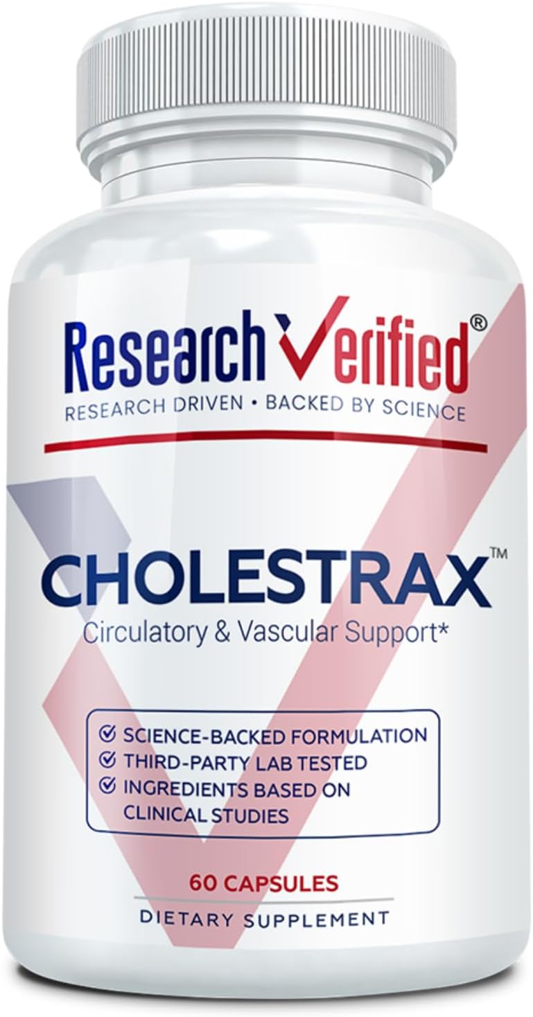 Research Verified Cholestrax - Berberina, Lecitina y Complejo de Bayas - 60 Cápsulas Veganas