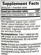 Integrative Therapeutics Vitamina D3 2000 UI - 120 Comprimidos Masticables Sabor Chocolate