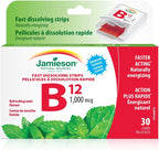 Jamieson Vitamina B12 1.000 mcg Tiras de Disolución Rápida, 30 tiras