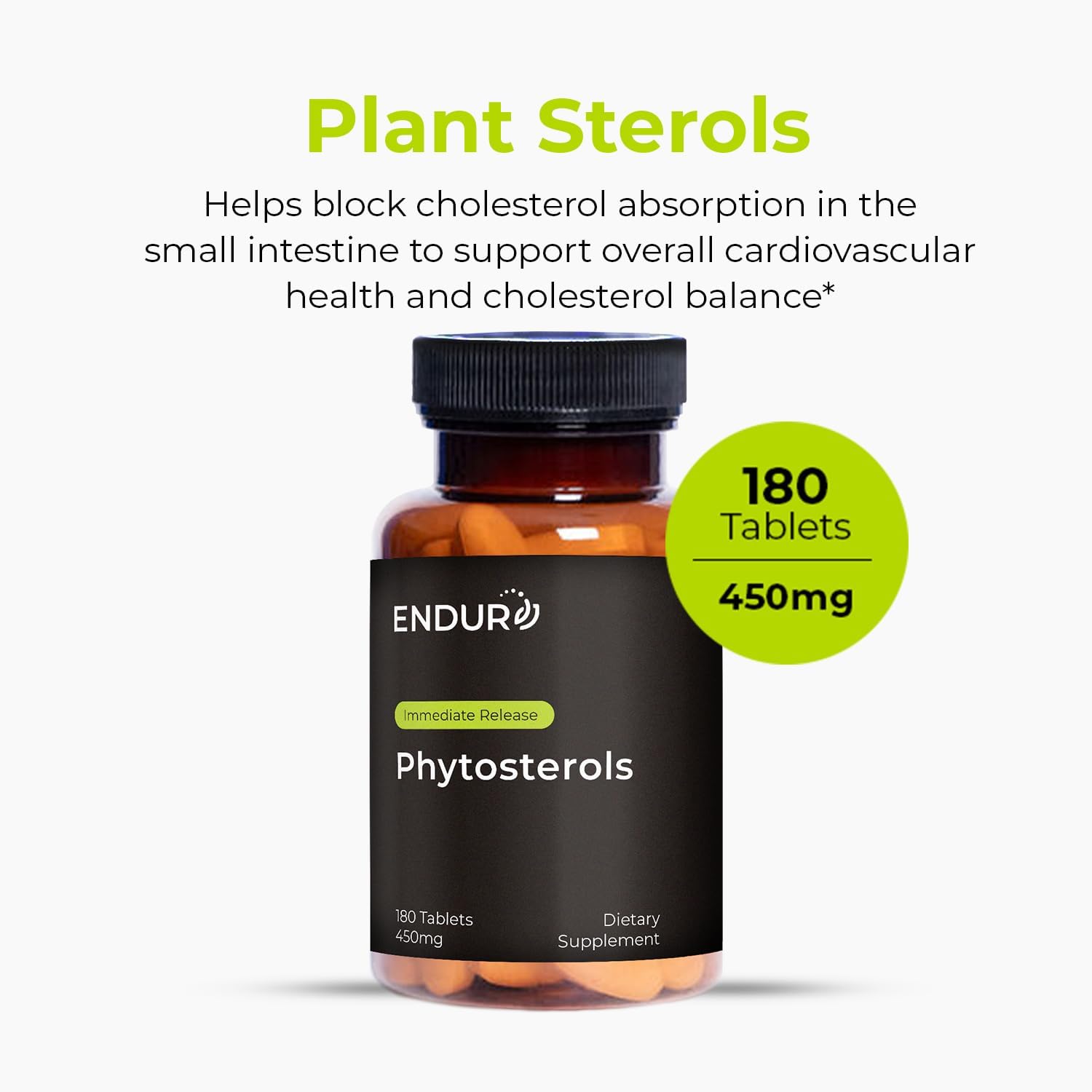 ENDUR Fitoesteroles – Complejo de Esteroles Vegetales 450 mg (180 comprimidos)