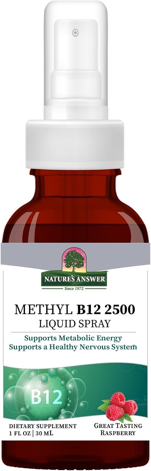 Nature's Answer B12 Methyl Liquid Spray - Spray de Vitamina B12 Metilcobalamina 30 ml