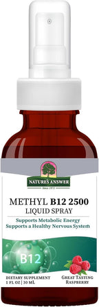 Nature's Answer B12 Methyl Liquid Spray - Spray de Vitamina B12 Metilcobalamina 30 ml