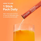 Proper, The Oranges Immune Support Supplement - Mezcla de bebida sabor naranja mandarina con saúco, vitamina C, zinc y probióticos