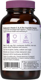 BlueBonnet Nutrition Vitamin C, D3 & Zinc – Complemento alimenticio con vitamina C, D3 y zinc, 50 cápsulas vegetales