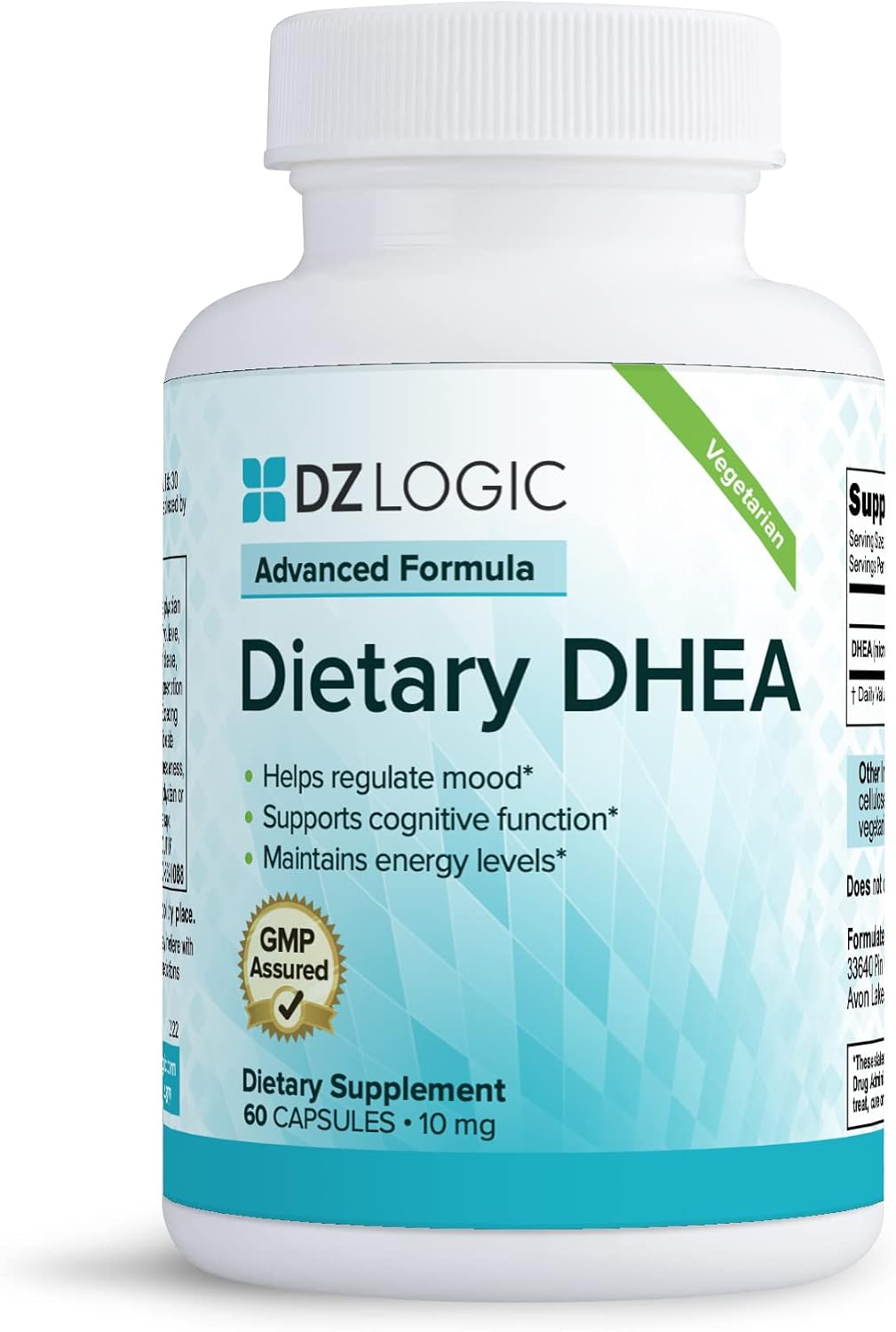 Fórmula Avanzada de DHEA del Dr. Dzugan - 10mg, 60 Cápsulas