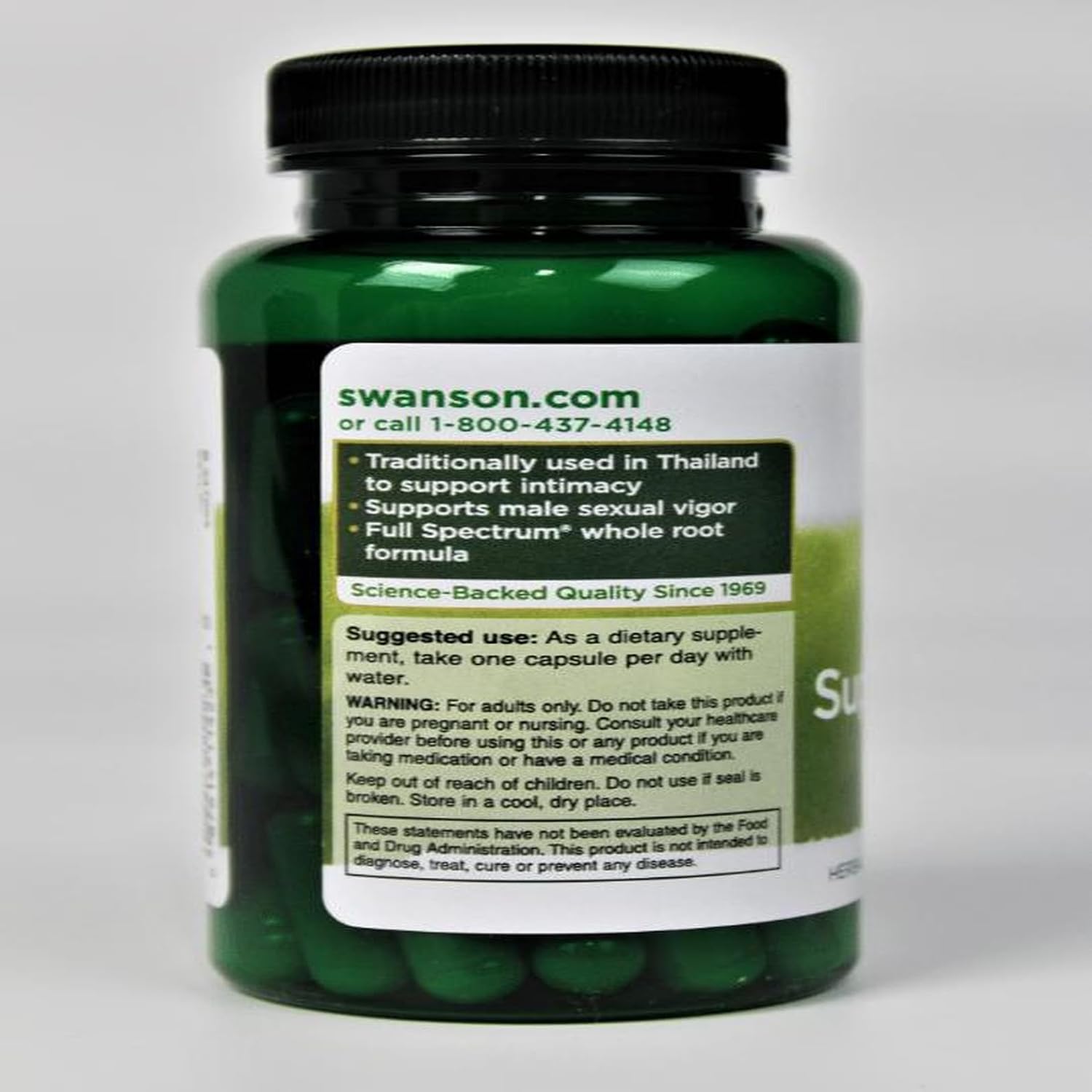Swanson Butea Superba Raíz Full Spectrum 400 mg 60 Cápsulas (Pack de 2)