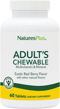 NaturesPlus Multivitamínico Masticable para Adultos - 60 Comprimidos, Sabor a Bayas Rojas - Vegetariano, Sin Gluten