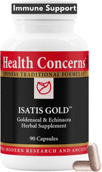 Health Concerns Isatis Gold - Complemento para las defensas naturales y las vías respiratorias - 90 Cápsulas
