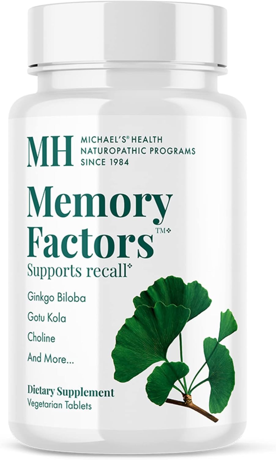 Michael's Health Memory Factors - 90 comprimidos vegetales - Apoyo para la memoria y la cognición - Kosher